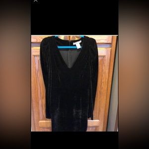 Very pretty black velvety stretch dress size medium